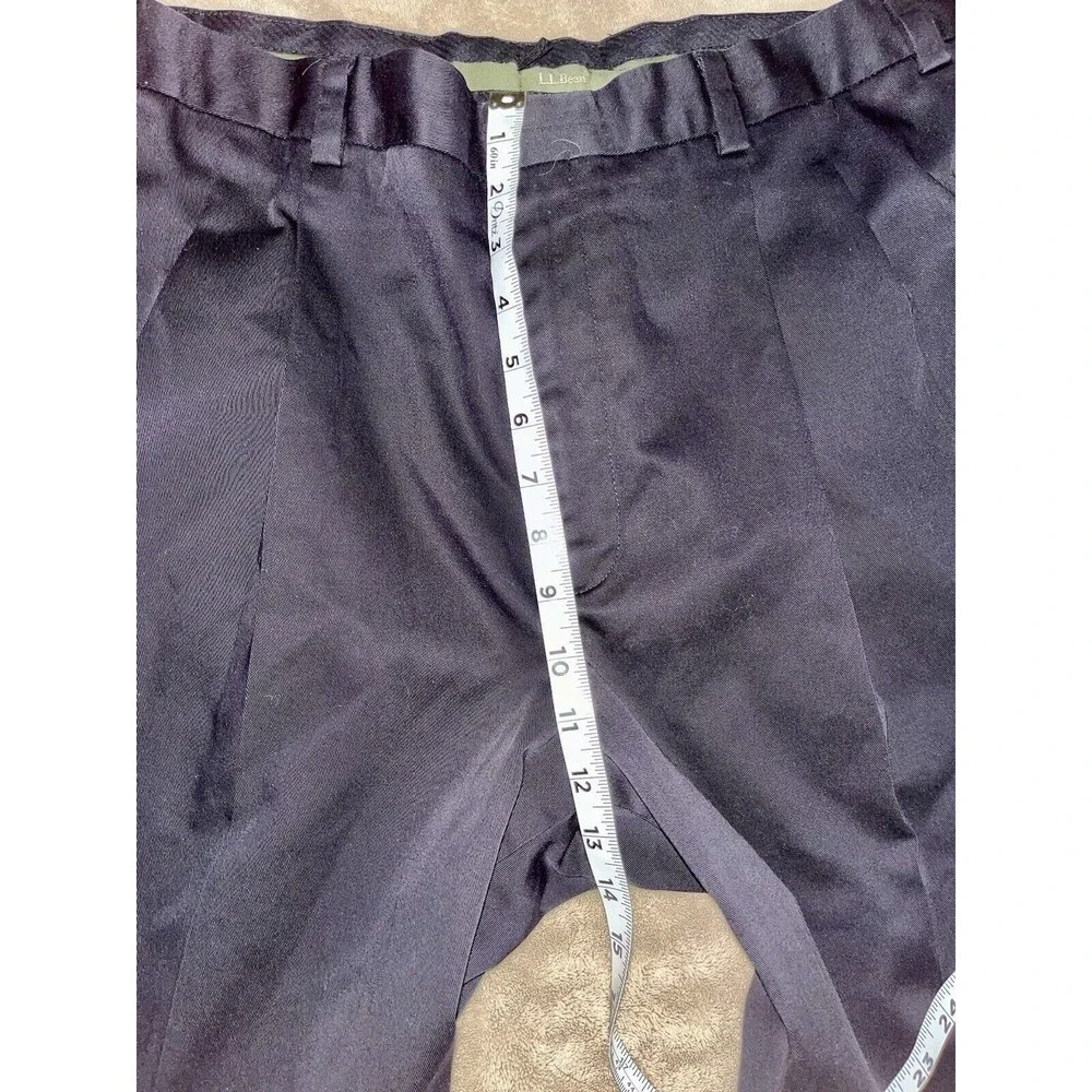 L.L. Bean Men's Navy Cuffed Pleated Dress Pants Size 38
